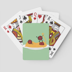 Lycklig Spaghetti och Meatbollar Spel Kort