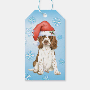 Lycklig Spaniel Howlidays för engelsk Springer Presentetikett