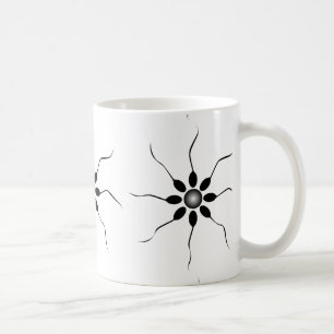 Lycklig spermabefruktning. Svartvitt Kaffemugg