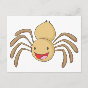Lycklig Spider Vykort