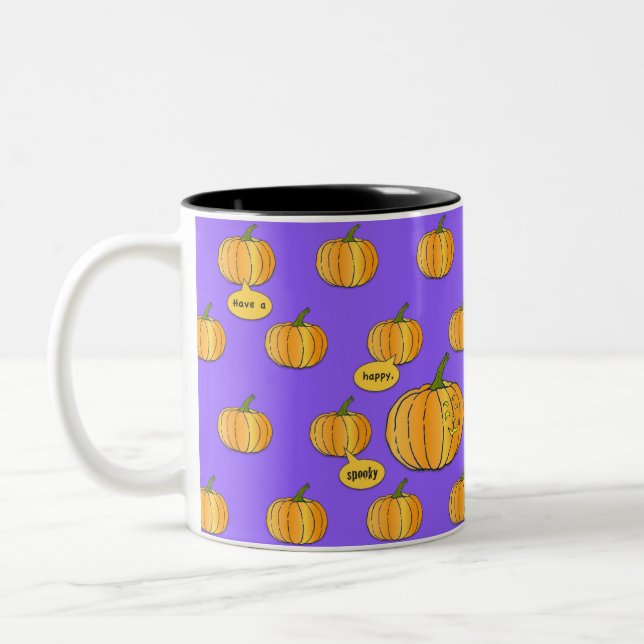 Lycklig Spooky Halloween Mugg (Vänster)