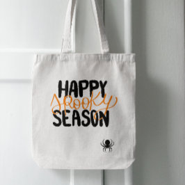 Lycklig Spooky Season Halloween Tygkasse