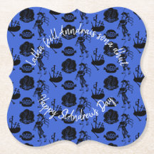 Lycklig St Andrew Day Haggis Bagpipe Nessie Bracke