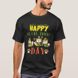Lycklig St. Cat-Tricks Day Funny Cat Lover Patrick T Shirt