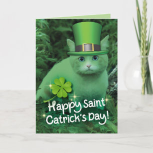 Lycklig St. "Catrick's"-dagen St. Patrick's Day Ca Kort