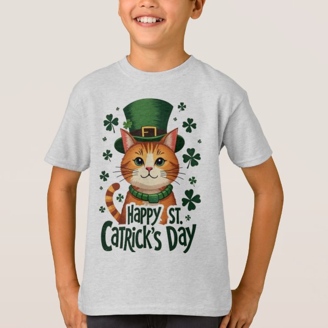 Lycklig St. Catrick's Day - St. Patrick's day T Shirt (Framsida)