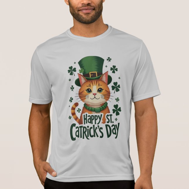 Lycklig St. Catrick's Day - St. Patrick's day T Shirt (Framsida)