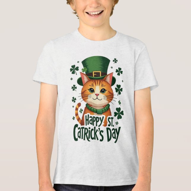 Lycklig St. Catrick's Day - St. Patrick's day T Shirt (Framsida)