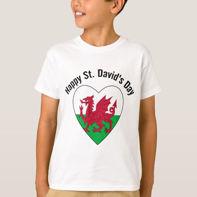 Lycklig St. David-dagen Tee (Framsida)