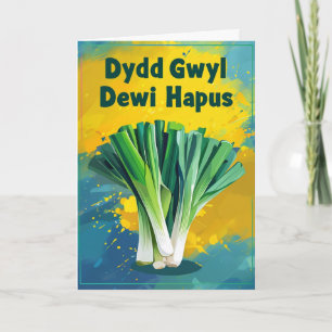 Lycklig St David-dagskort Kort