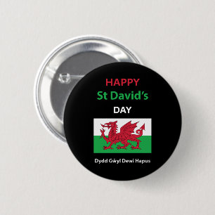 Lycklig St David's Day Dydd GEMEyl Dewi Hapus Knapp