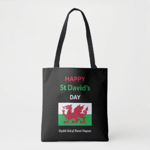 Lycklig St David's Day Dydd GEMEyl Dewi Hapus Tygkasse