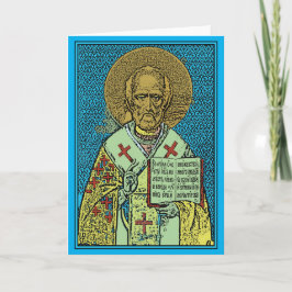 Lycklig St Nicholas dag! Helgkort