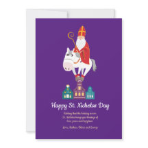 Lycklig St. Nicholas Day Hälsning Helgdag Card