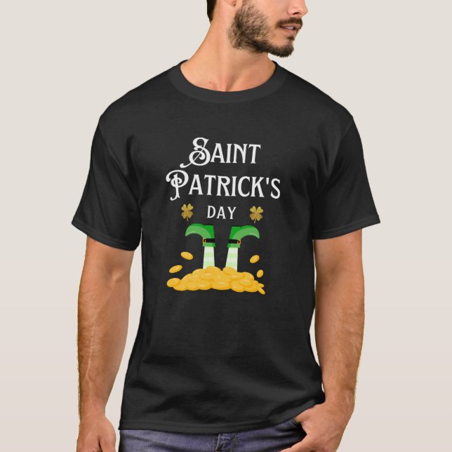 LYCKLIG ST. PADDY'S CUTE ST. PATRICK'S DAY FROG T SHIRT (Framsida)