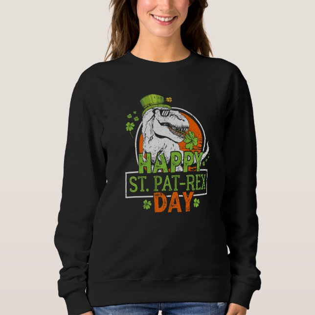 Lycklig St Pat Rex Day Dinosaur St Patrick Dinosau T Shirt (Framsida)