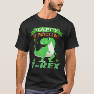 Lycklig St Pat-Rex Dinosaur Saint patrick's day fö T Shirt