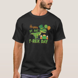 Lycklig St. Pat Rex Dinosaur St. Patrick's Day Kid T Shirt