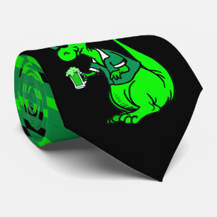 Lycklig St. PaT-Rex Saint patrick's day Dinosaur Slips