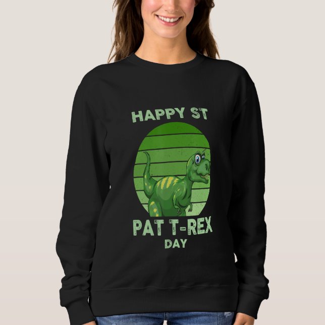 Lycklig St Pat T Rex Day Dino St patrick's day Tod Shirt (Framsida)