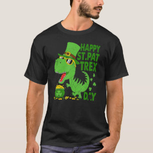 Lycklig St Pat T Rex Saint patrick's day Dinosaur Shirt