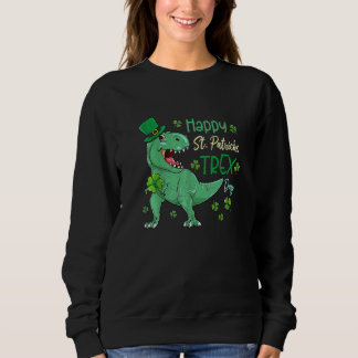 Lycklig St Pat T Rex Saint patrick's day Dinosaur  T Shirt