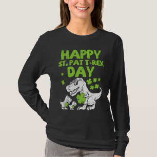 Lycklig St Pat Trex Dag T Rex Dinosaur St Patrick' Shirt