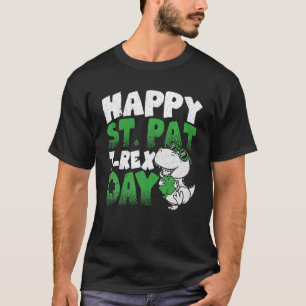 Lycklig St Pat Trex-dagen Dino T Rex Saint Pat Shirt