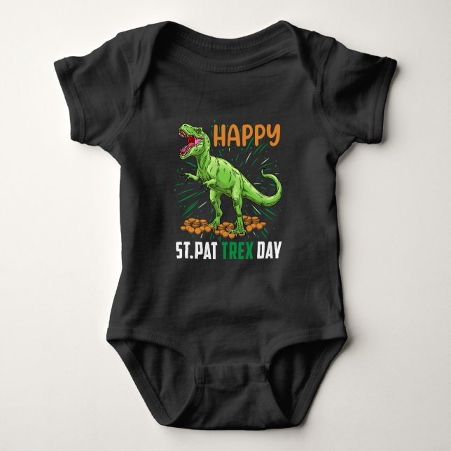 Lycklig St. Pat Trex-dagen T Shirt (Framsida)
