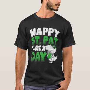 Lycklig St Pat Trex Day Funny Dino T Rex St Patric Shirt