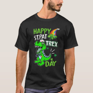 Lycklig St. Pat Trex Day Nurse Dinosaur Patrick's T Shirt