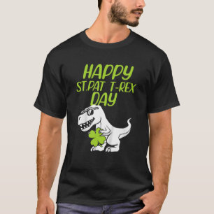 Lycklig St Pat Trex Day Patricks Day Småbarn T Shirt