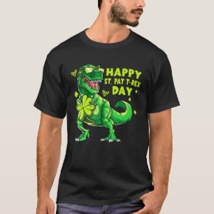 Lycklig St Pat Trex Day St Patrick Day Dinosaur Gi T Shirt