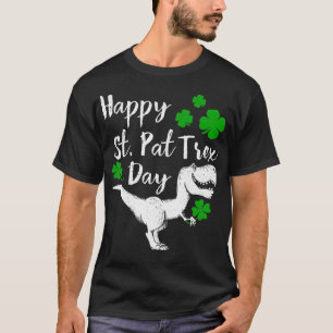 Lycklig St Pat Trex Dinosaur St patricks day T Shirt