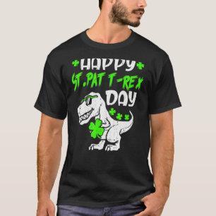 Lycklig St Pat Trex Dinosaur St patrick's day T Shirt