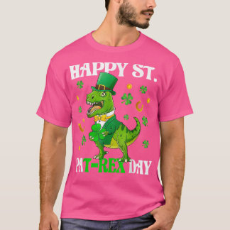 Lycklig St PaTRe dosinosaur Saint patrick's day fö T Shirt