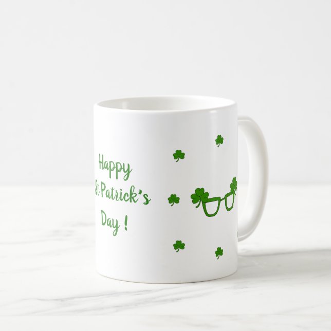 Lycklig St Patri-minimalistisk matkaffe Mugg (Framsida höger)