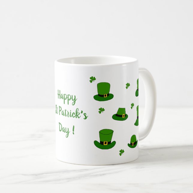 Lycklig St Patri-minimalistisk matkaffe Mugg (Framsida höger)