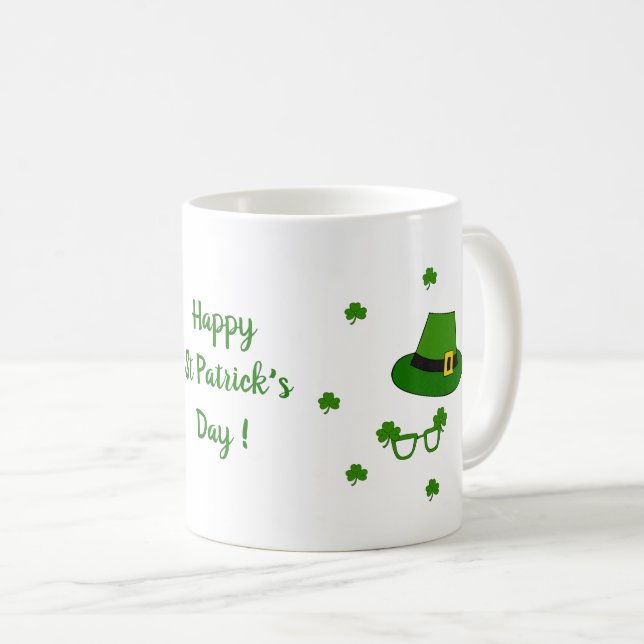 Lycklig St Patri-minimalistisk matkaffe Mugg (Framsida höger)