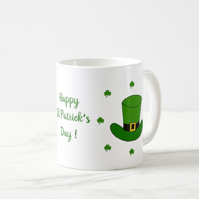 Lycklig St Patri-minimalistisk matkaffe Mugg (Framsida höger)