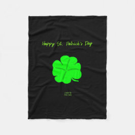 Lycklig St. Patrick dag Small Fleece Blanket
