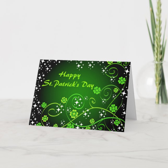 Lycklig St.Patrick-dagen - kort (Framsida)