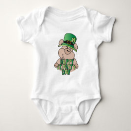 Lycklig 🍀 St. Patrick Day Grönt Gris 🐷! Tee
