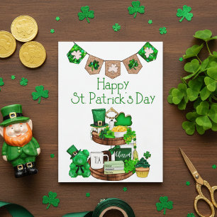 Lycklig St. Patrick-Day Postcard Vykort
