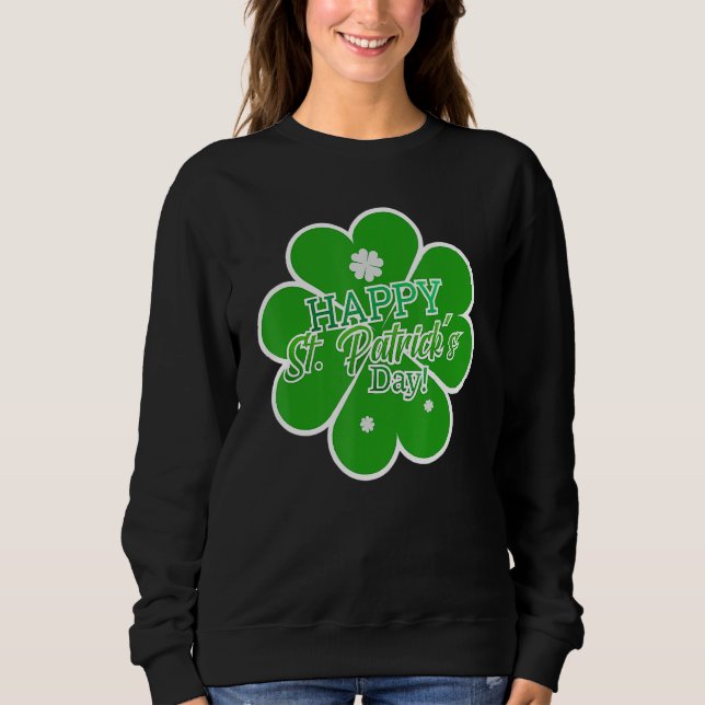 Lycklig St Patrick Day T Shirt (Framsida)