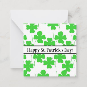 Lycklig st Patrick kort, söt, lagrar upp! Anteckni Anteckningskort