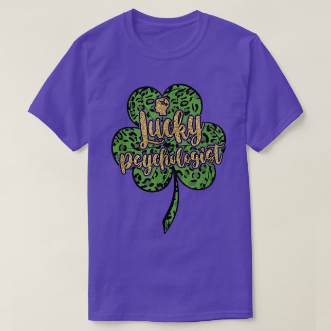 Lycklig St Patrick Lucky Psycholog St Patricks Da T Shirt (Design framsida)