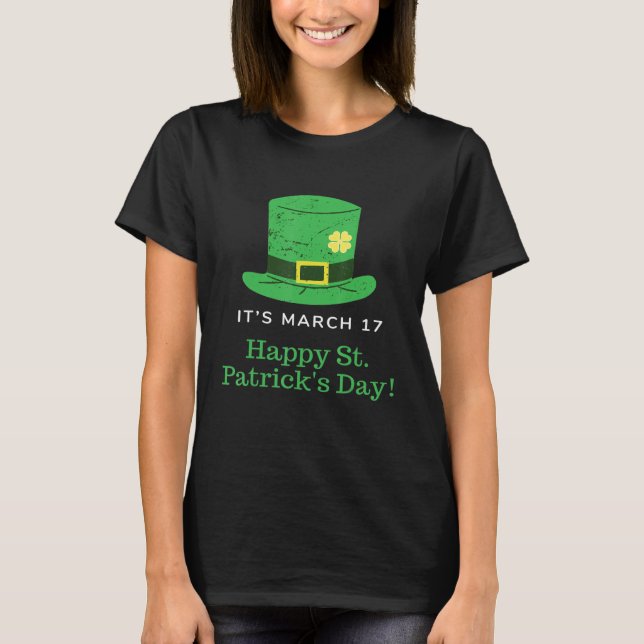 Lycklig St Patrick S Day Funny Saint patrick Irish T Shirt (Framsida)