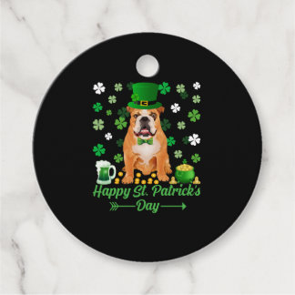 Lycklig St Patrick s Day Proud Irish Bulldog Älska Gåvor Etiketter