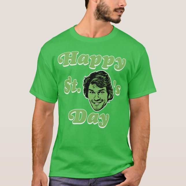 Lycklig St. Patrick Swayzes dag - Saint patrick T Shirt (Framsida)